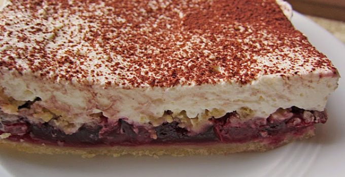 Feuerwehrkuchen (Kirschkuchen mit Streusel)