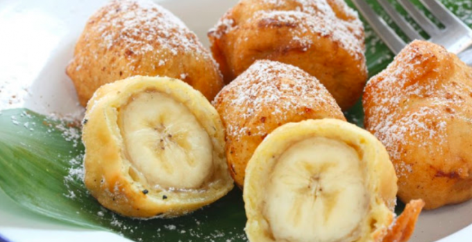 Gebackene Bananen auf chinesische Art