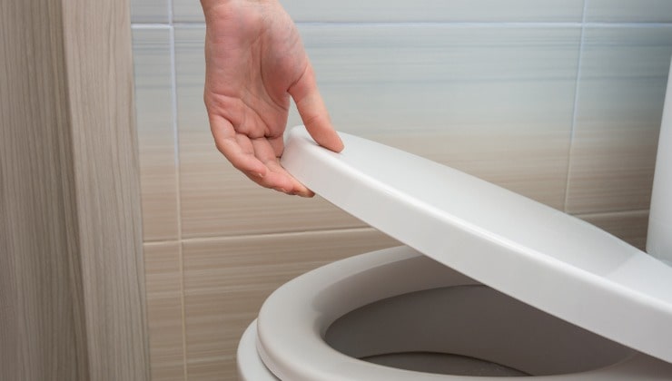 Toilettensitz schließen