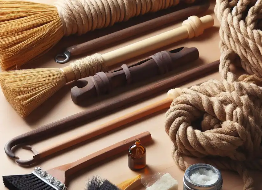 Benötigte Materialien, Sprossen, langlebiges Seil